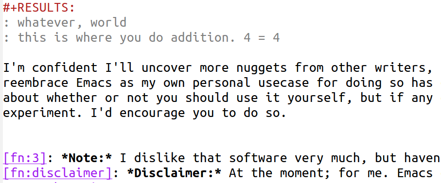 starting (again) to use emacs